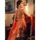 Giants Orange Coco Lehenga