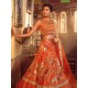 Giants Orange Coco Lehenga