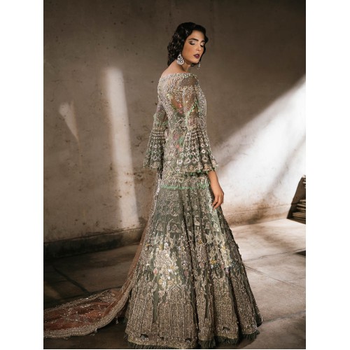 Reseda Green Coco Lehenga