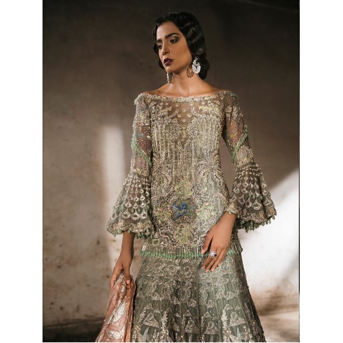 Reseda Green Coco Lehenga