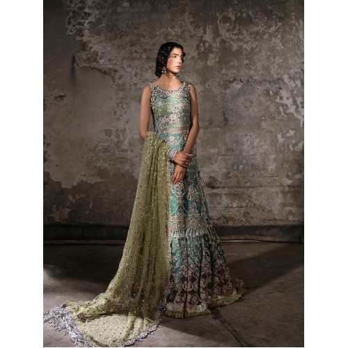 Jungle Green Coco Gharara