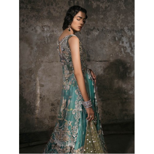 Jungle Green Coco Gharara