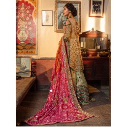 Olive Green Coco Gharara