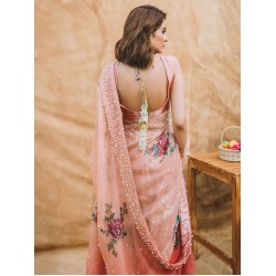 Misty Rose Coco Saree