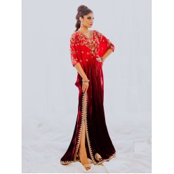 Fired Red Coco Kaftan