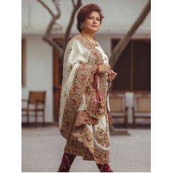 Dark Zinnia Coco Chooridar Suit Dark Zinnia Coco Chooridar Suit
