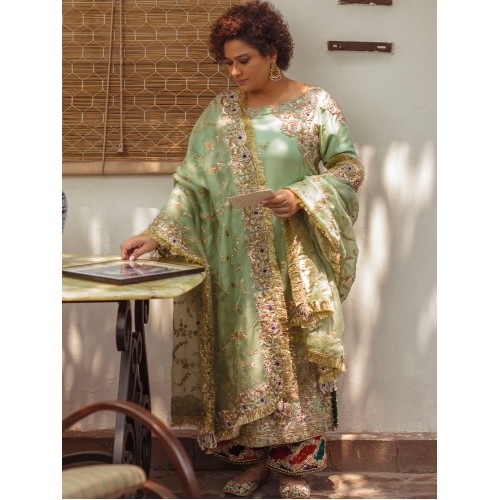 Light Green Coco Party Wear