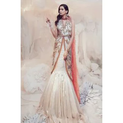 Off White Zenobia Lehenga