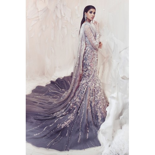 Platinum Violet Zenobia Lehenga