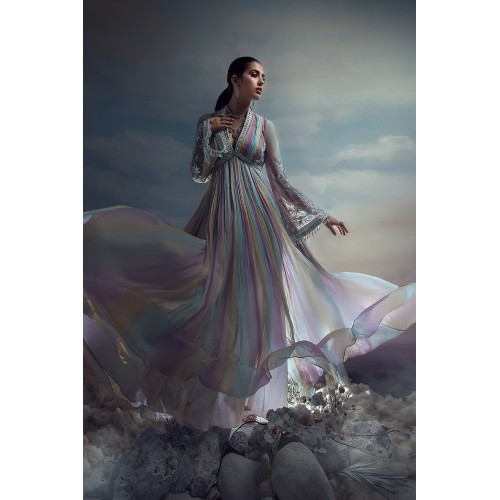 Multi Colored Zenobia Gown