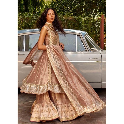Mauve Gray Zephyr Gharara