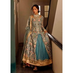 Cadet Gray Blue Zephyr Gown