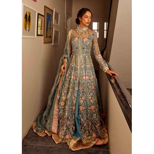 Cadet Gray Blue Zephyr Gown Cadet Gray Blue Zephyr Gown