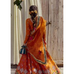 Orange Peel Zephyr Lehenga Choli