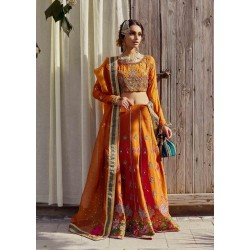 Orange Peel Zephyr Lehenga Choli