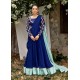 Midnight Blue Celeste Zephyr Saree Dress Midnight Blue Celeste Zephyr Saree Dress