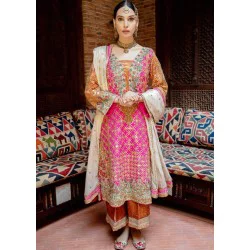 Fashion Fuchsia Zephyr Party Wear