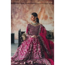 Fuchsia Purple Peony Gown