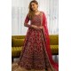 Fuchsia Purple Peony Gown