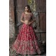 NCS Red Peony Bridal Lehenga