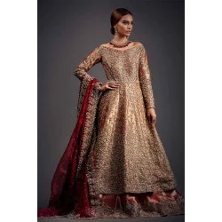 Rust Peony Bridal Lehenga
