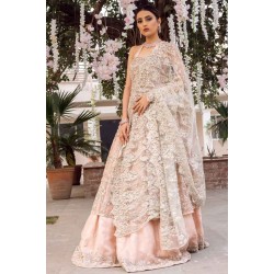 Peach Peony Lehenga