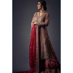 Vermilion Peony Gharara