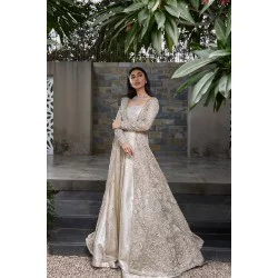 Baby Powder Peony Lehenga and Jacket