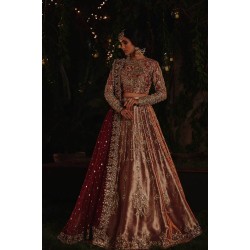 Apricot Peony Lehenga