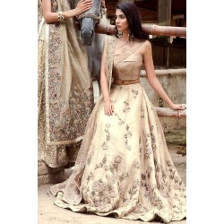 Desert Sand Peony Lehenga