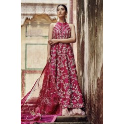 Magenta and Purple Peony Lehenga