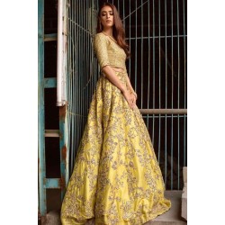 Yellow Peony Lehenga