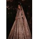 Champagne Peony Pishwas Lehenga