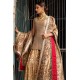 Metallic Gold Peony Gharara