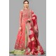 Coral Pink Peony Lehenga