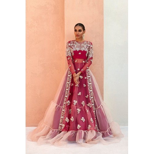 Madder Peony Lehenga