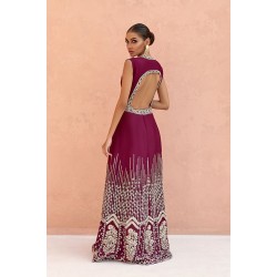 Berry Burgundy Peony Gown Berry Burgundy Peony Gown