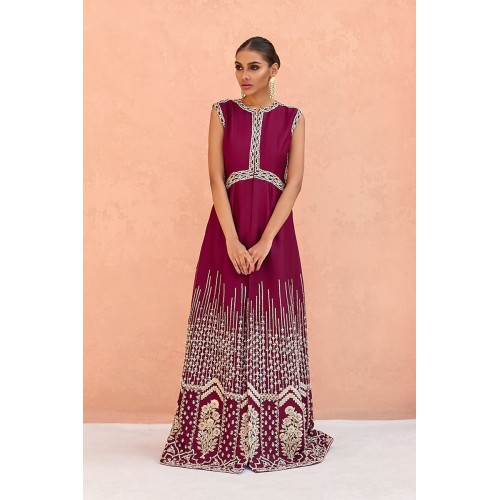 Berry Burgundy Peony Gown Berry Burgundy Peony Gown