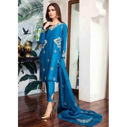 French Blue Azalea Trousers Suit French Blue Azalea Trousers Suit