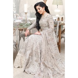 Light Smoke Monarch Lehenga