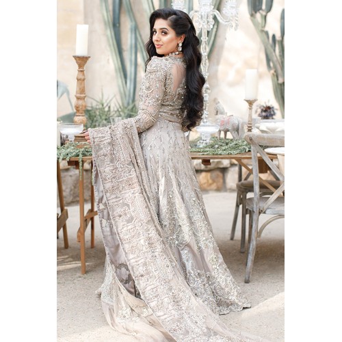Light Smoke Monarch Lehenga
