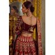 Dark Carnelian Monarch Lehenga