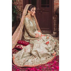 Green Ombre Monarch Gharara