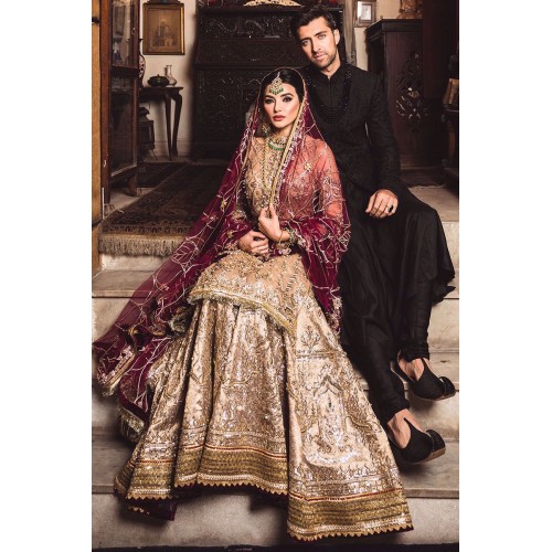 Gold Monarch Sharara