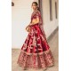 Carmine Monarch Lehenga Carmine Monarch Lehenga