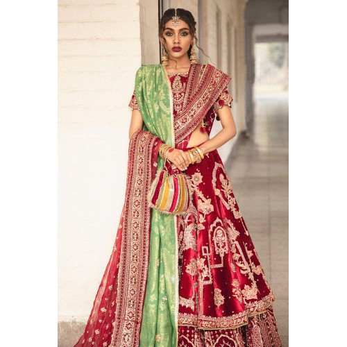 Carmine Monarch Lehenga Carmine Monarch Lehenga