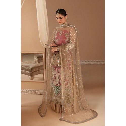 Brick Red Buff Balsam Lehenga Brick Red Buff Balsam Lehenga