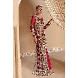 Bright Maroon Balsam Asymmetrical Shirt