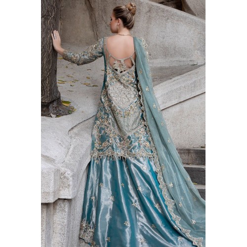Celestial Blue Azalea Lehenga