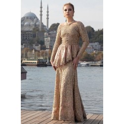 Light Orange Azalea Asymmetrical Peplum